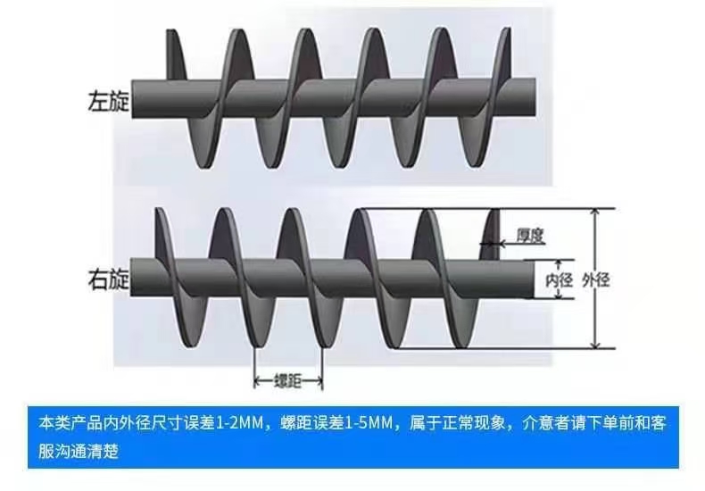 海东市不锈钢螺旋叶片螺旋蛟龙叶片 - 厂家